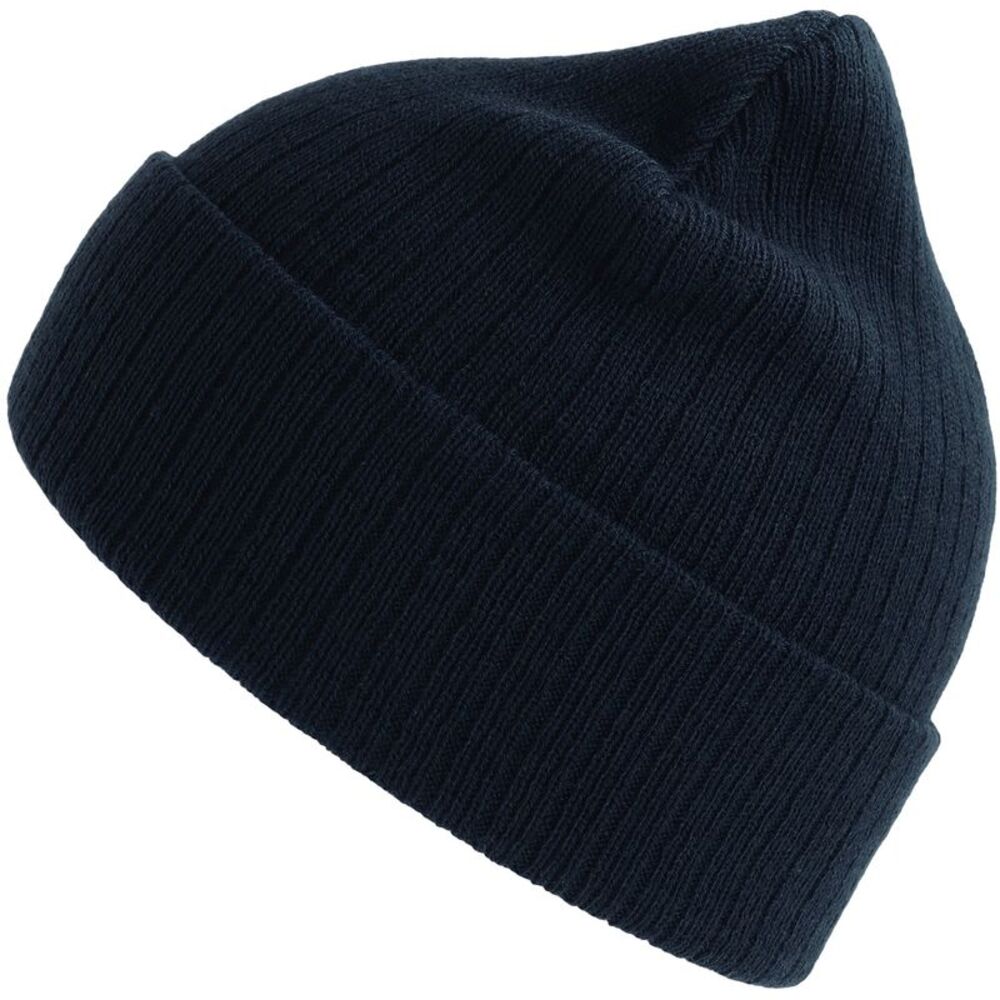Atlantis Unisex Adult Rio Ribbed Recycled Beanie / Navy